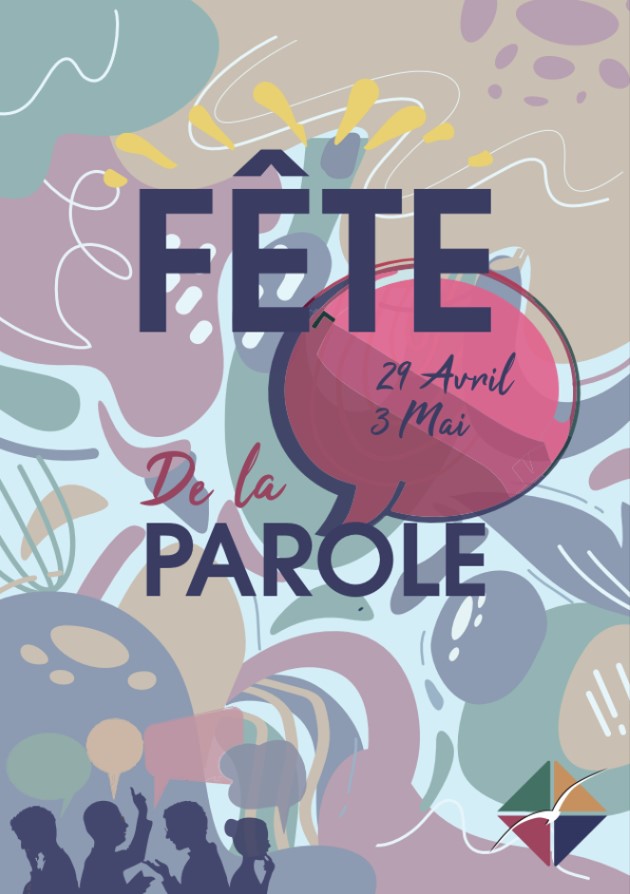 Affiche de la Fête de la Parole prévue du 29 avril au 3 mais à l'Institut Saint-Dominique de Pau