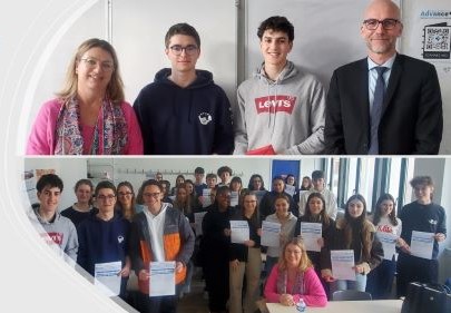 remise des di^lômes du TOEIC à l'Institut Saint-Dominique de Pau