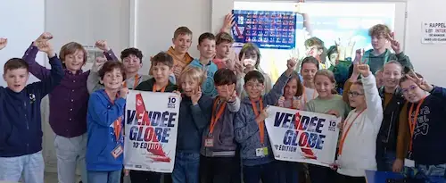 Des élèves de l'Institut saint-Dominique jouent les apprentis skippers du vendée Globe Virtuel